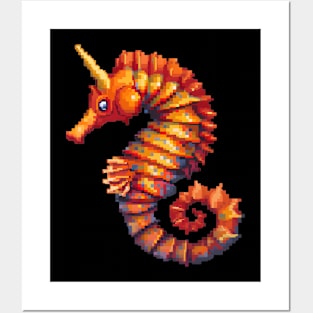 16-Bit Seahorse Posters and Art